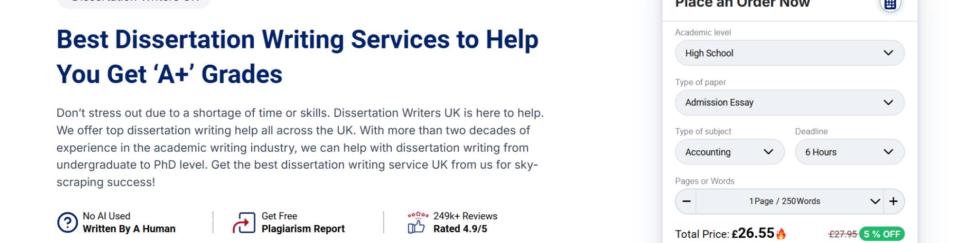 Dissertation Writers UK